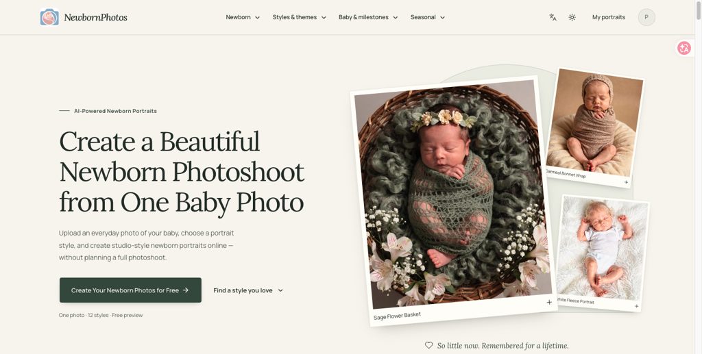 newbornphotos.net screenshot